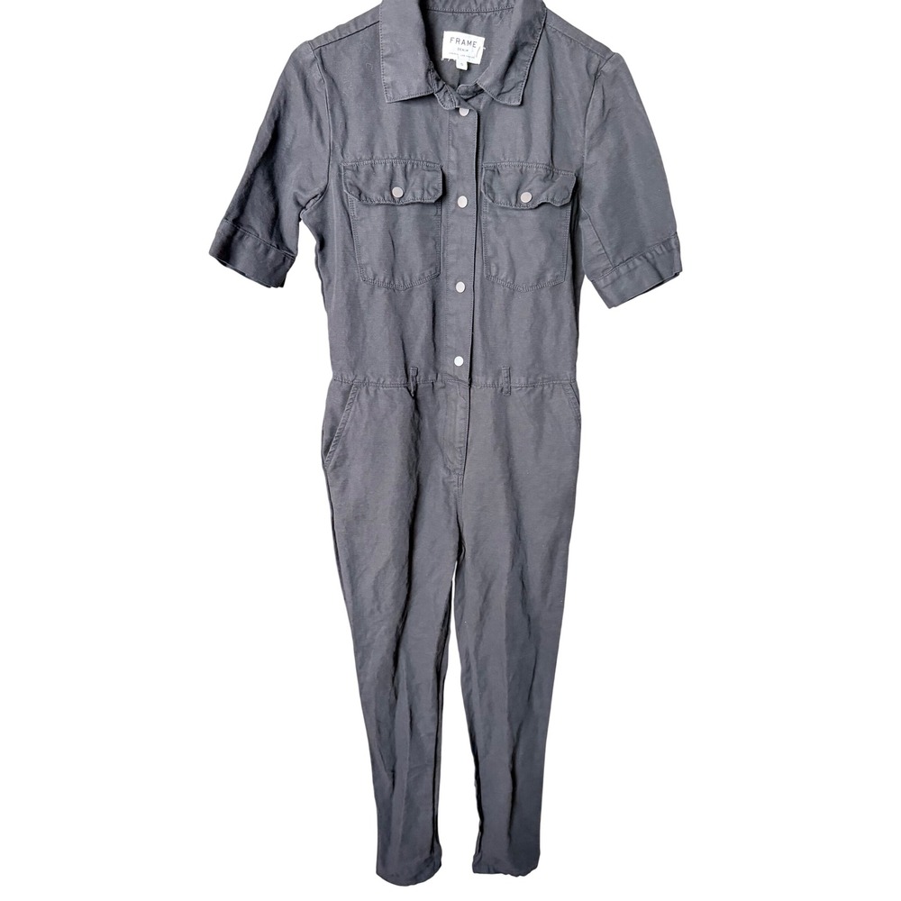 Frame Denim Utility Boiler Suit Jumpsuit Size S